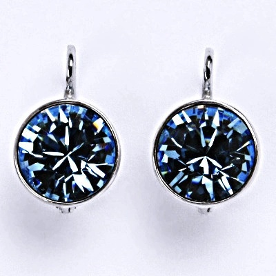 Čištín se Swarovski krystalem akvamarín NK 1347