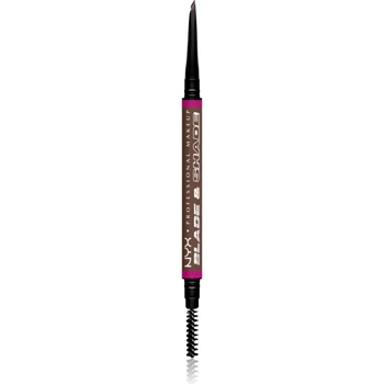 NYX Professional Makeup Blade & Shade молив за вежди с четка цвят 09 Brunette гр