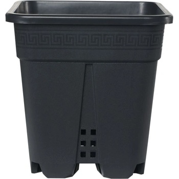 Квадратна Саксия Super-Vega Black P&B 9л (610670)