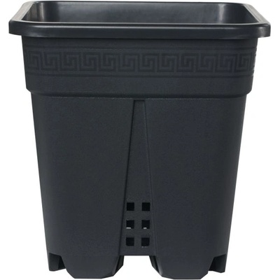 Квадратна Саксия Super-Vega Black P&B 9л (610670)