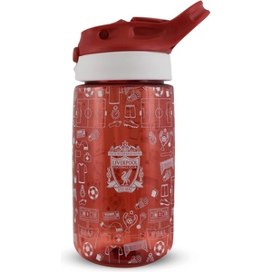 Team Kids' 480ml Plastic Football Water Bottle - Liverpool