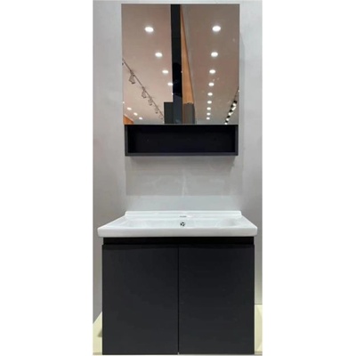 FORMA VITA МЕБЕЛ ЗА БАНЯ С УМИВАЛНИК И ПЛАВНО ЗАТВАРЯНЕ 15-60 60см КОНЗОЛЕН АНТРАЦИТ (15-60/4)