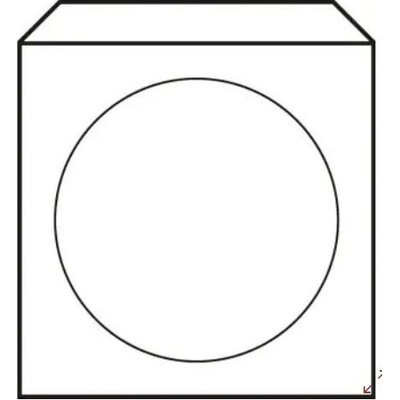 Obálky na CD 125x125 s okienkom 50 ks