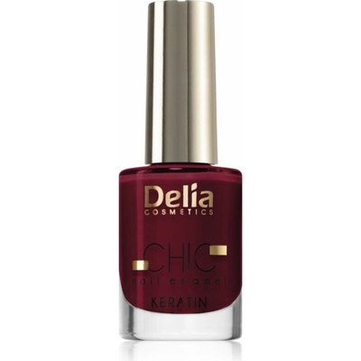 Delia Cosmetics Chic lak na nechty s keratínom odtieň Passion 10 11 ml