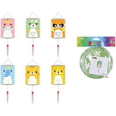 Lampion válec 16 cm Zvířátka – Zboží Dáma