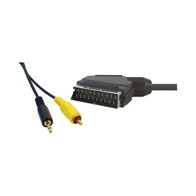 Audio/Video kabel SCART samec - CINCH sa