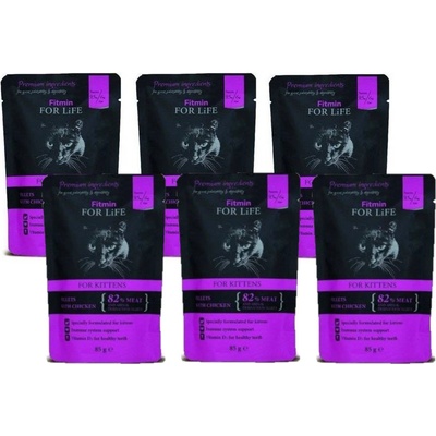 Fitmin Cat For Life Kitten Chicken 6 x 85 g