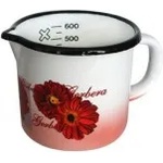 Horecano Емайлирано канче 10см 600мл с декор gerbera - 4/10 РЯ-(1-905/1856) (0160157)
