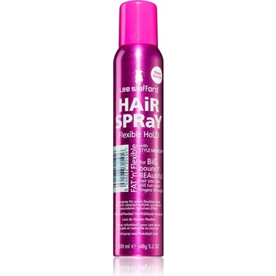 Lee Stafford Styling Hair Spray Flexible Hold Fat n Flexible lak na vlasy pre flexibilné spevnenie 200 ml