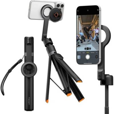 Spigen iPhone 17e / 17 Pro Max / 17 Pro Универсален селфи стик SPIGEN S582W, 27, 8-166, 5 cm, ЧЕРЕН AMP11372 (AMP11372)