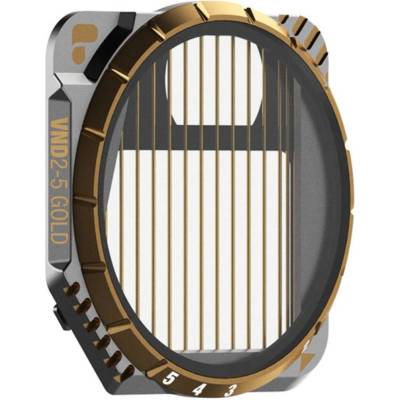 PolarPro - DJI Mavic 3 - Goldmorphic - VND 2-5 - FX filter - strip filter - anamorphic grazing light effect - AirFrame 4.0 - creative filters for the Mavic 3 and Mavic 3 Cine - MVC3-GLD-MORPH-VND