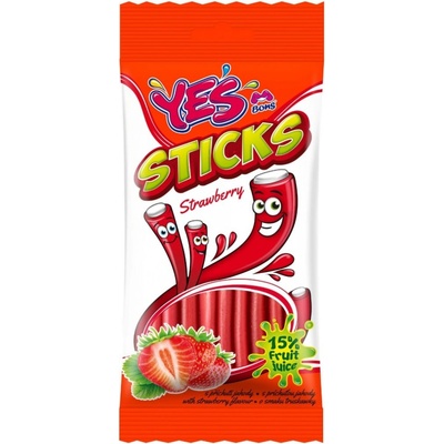 M Bons Yes sticks jahodové 90 g