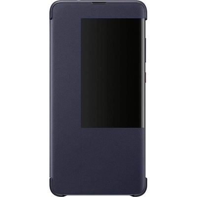 Huawei C-Hima Smart View Flip Cover - оригинален кожен калъф за Huawei Mate 20 (тъмносин)