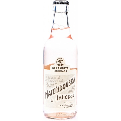 Karáskova limonáda mateřídouška s jahodou 330 ml