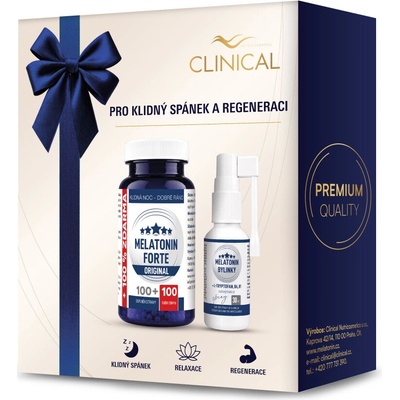 Clinical Melatonin Forte Original + Melatonin spray 100 tablet + 30 ml