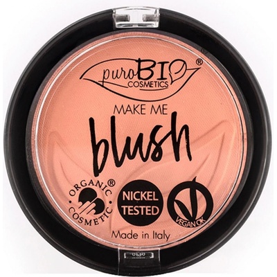 PuroBIO Cosmetics Long-lasting Blush Dlouhotrvající Tvářenka 02 Matte Coral Pink 3,5 g