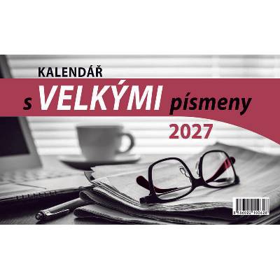 stolní S VELKÝMI PÍSMENY 2027