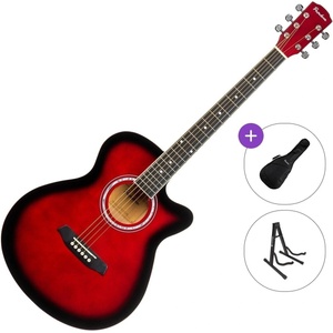 Pasadena PGC-10 Standard SET Red Burst Джъмбо китара