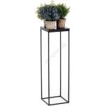 HowHomely Стойка за цветя BASICLOFT 80x24 черен (DD0183)