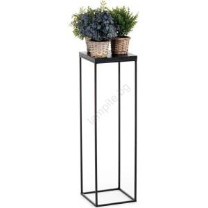HowHomely Стойка за цветя BASICLOFT 80x24 черен (DD0183)
