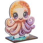 Craft Buddy Комплект за диамантена бродерия, Craft Buddy, Crystal Art Buddies, Октопод, 7 части