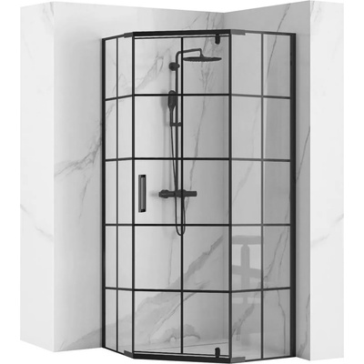 Rea Душ кабина Rea HEX Black 90x90 (REA-K8979)