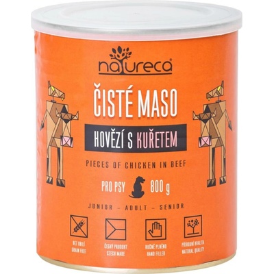 Natureca Adult hovězí s kuřetem 800 g
