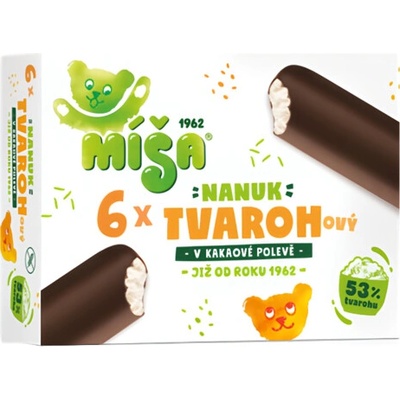 Míša Tvarohový nanuk multipack, 6 x 45 ml