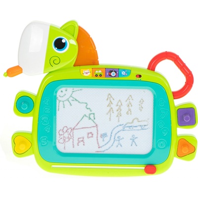 Huile Toys Magnetická kreslící tabulka s razítky a zvuky KX6001 – Zboží Dáma