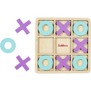 Eichhorn Tic Tac Toe - морски шах с дървени кръгчета и кръстчета
