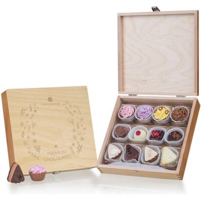 Chocolissimo - pralinky v drevenej krabičke 210 g