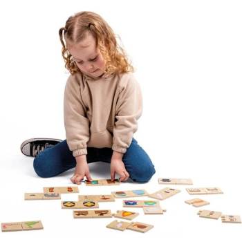 Image 1 of Bigjigs Toys - Дървен пъзел - Противоположности 34028