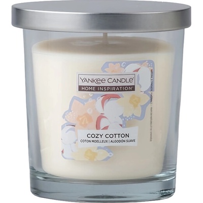Yankee Candle Vonná svíčka ve skle Home Inspiration Cozy Cotton, 200 g