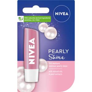 Nivea Балсам за устни Pearly Shine, 4.8 g