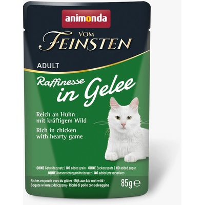 animonda Vom Feinsten Adult Raffinesse v želé bohaté na kuřecí se zvěřinou 24 x 85 g