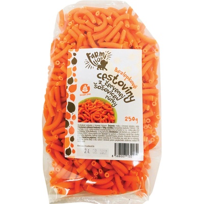 Farmilion cestoviny rúrky bezlepkové z červenej šošovice 250 g