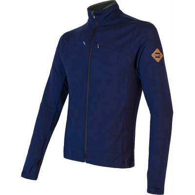 Sensor Merino Upper full-zip tmavomodrá
