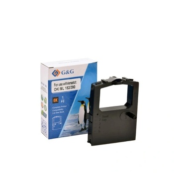 G&g - ninestar ЛЕНТА ЗА МАТРИЧЕН ПРИНТЕР OKI ML 182/320/390/391/183/184/192/193/194/195/240/28/320/3320/3321/5320/5330/8320/8330 - 09002303 - Black - PN ND-R0010/RR-OK-182-BK - 1, 6 m x 8 mm - 3 милиона символа - G&G (ND-R 0010)
