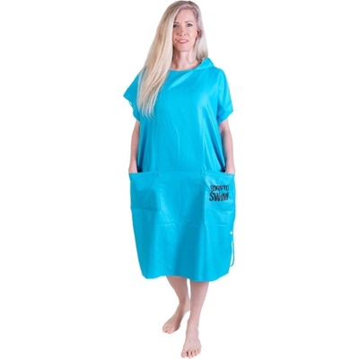 BornToSwim poncho turquoise l
