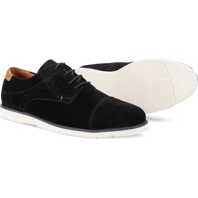 GERARDINO Мъжки обувки от естествен велур - Черни 3010 (1043_Черно)