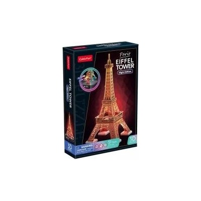 CubicFun 3D Eiffel Tower LED Puzzle
