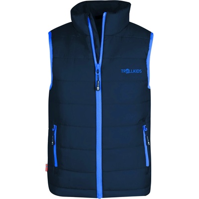 TROLLKIDS Детски синтетичен елек Trollkids Kids Trondheim Vest Synthetic vest - Navy / Medium Blue - размер 104 (EU) (703-2400-0813)