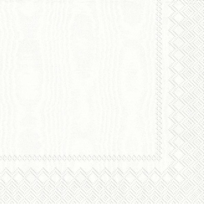 Ihr Moiree white velké ubrousky 33x33cm