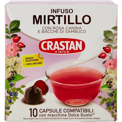 Crastan mirtillo čučoriedkový čaj dolce gusto 10 ks
