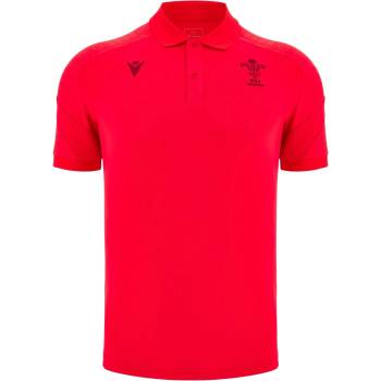 Macron Блуза с яка Macron Wales Rugby Travel Polo Shirt 2025 Adults - Red
