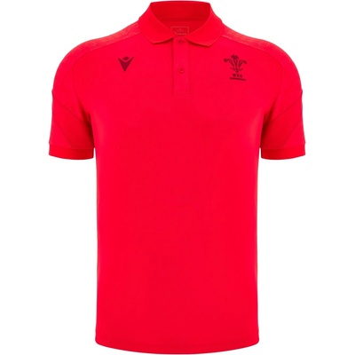 Macron Блуза с яка Macron Wales Rugby Travel Polo Shirt 2025 Adults - Red