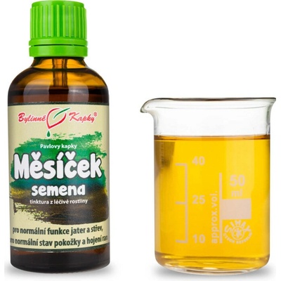 Bylinné kapky Nechtík semená bylinné kvapky tinktúra 50 ml