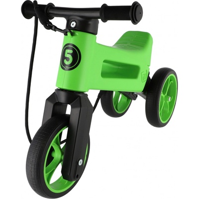 FUNNY WHEELS Rider SuperSport 2v1 zelené/zelené s popruhom a tichými kolesami