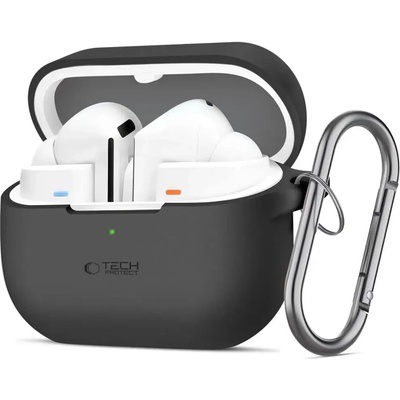Tech-Protect Силиконов калъф Tech-Protect Hook Case за Samsung Galaxy Buds 3 / 3 Pro - черен (5906302313723)