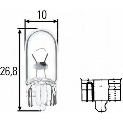 Hella HE 8GP003594-121 W5W W2,1x9,5d 12V 5W